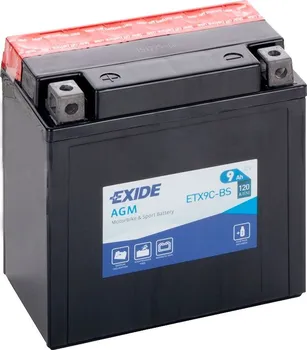 Autobaterie Exide AGM ETX9C-BS 12V 9Ah 120A