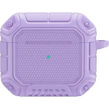 Odolný obal s karabinou pro AirPods 3 - fialový