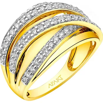 Prsten Prsten ze žlutého zlata s brilianty - 0,65 ct - ryzost 585 - 103.733