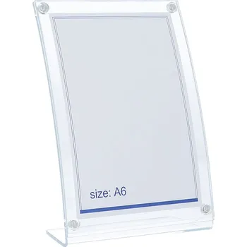 Leone Akrylový zaoblený stojánek A6 s magnetkami