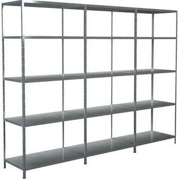 Dílenský regál Kovový regál rozšiřovací Schulte 4535-V 2000x2600x500 mm, 15 polic, nosnost 1275 kg, pozinkovaný