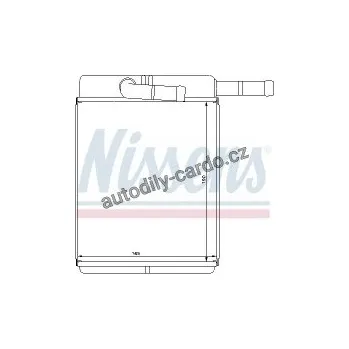 Chladič motoru Výměník tepla NISSENS 77522