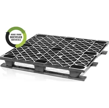 paleta Plastová paleta odlehčená s lyžinami, 120 x 100 x 14,5 cm