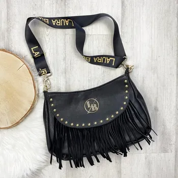 Kabelka Kabelka crossbody Laura Biaggi X2069 černá