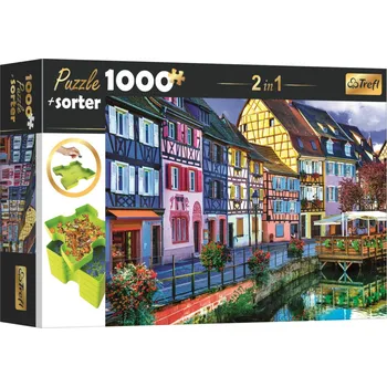 TREFL Puzzle s třídičem 2v1 Colmar, Francie 1000 dílků