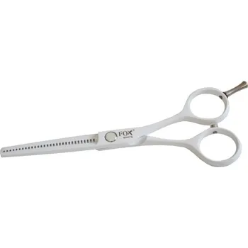Kadeřnické nůžky Fox Color White 5,5" - Efilační nůžky (bílé)