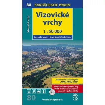 Kartografie PRAHA, a. s. Vizovické vrchy (č. 80), 1 : 50 000