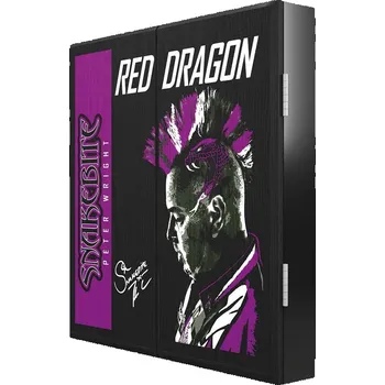 Příslušenství pro šipky Red Dragon Peter Wright "Snakebite" Dartboard Cabinet