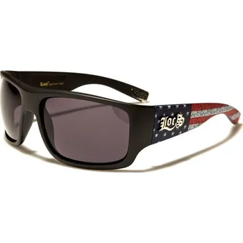 Sluneční brýle Locs Pánské sluneční brýle USA FLAG Černé Olympic eyewear LOC91107-USA