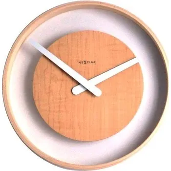 Hodiny Designové nástěnné hodiny 3046 Nextime Wood Loop 30cm