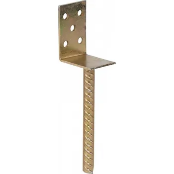 Tesařské kování Patka kotevní CSU2, 70x100mm, Zn, tvar L, zápustná