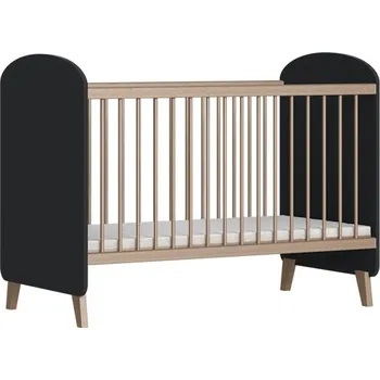 Dětské zboží Faktum Postýlka Colette Antracit 60x120 cm Lišta proti okusu: bez lišty