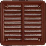 Větrací mřížka se síťovinou - krytka 150x150 hnědá