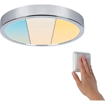 Paulmann 78926 Aviar, chromové koupelnové svítidlo, 18W LED dimwitch 2700/4000/6500K, prům.30cm, IP44