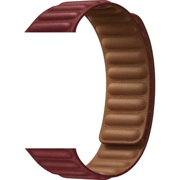 Řemínek na hodinky Řemínek kožený tah pro Apple Watch 42/44/45/46/49mm Barva: Vínová, Typ: 18