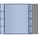 BTICINOKRYT PRO TLAČÍTKOVÝ MODUL 352000, 4 TLAČÍTKA, OCEL 352043