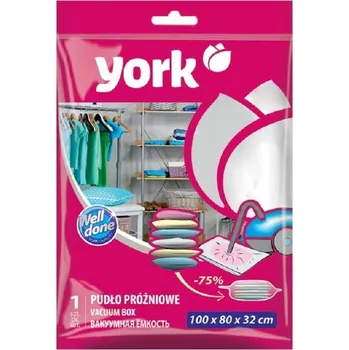 Pytel na prádlo York Úložný vakuovací vak 100 x 80 x 32 cm