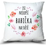 Ahome Dekorační polštářek s potiskem 37 x 37 cm