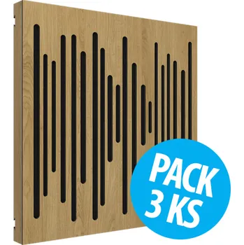 Vicoustic VicPattern Ultra Wavewood Natural Oak, pack 3 ks (Absorbér, Diffuser / Panel VicPattern Ultra Wavewood je jedným z popredných riešení, ktoré spoločnosť Vicoustic ponúka.)