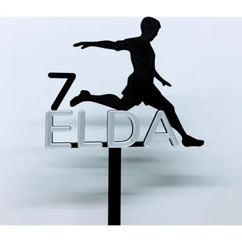 Dortová svíčka Zápich - Fotbalista / Fotbalistka (možnost jména, věku)