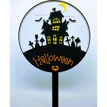 Dortová svíčka Halloween #002 zápich - Strašidelný Halloween #2