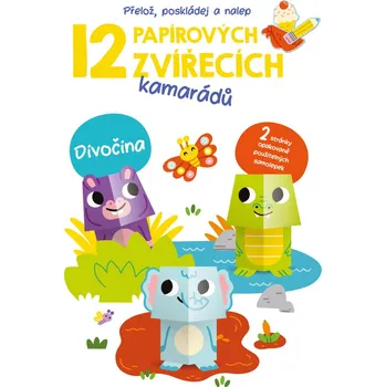 12 papírových zvířecích kamarádů Divočina