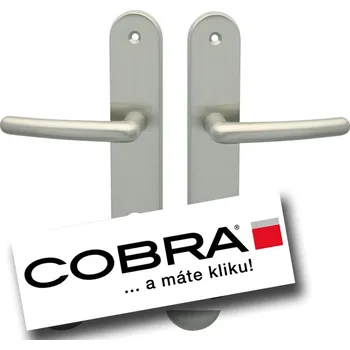 Dveřní kování COBRA SVEVA PŘEKRYTKA Provedení: PZL klika levá/klika, Povrch: ONS - nikl matný, Rozteč: 92 mm
