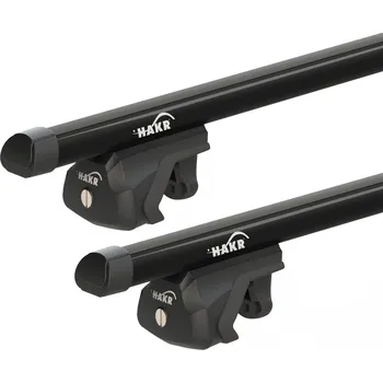 Příčníky Hakr Subaru Forester SJ 2013-2018 s podélníky, alu tyče černé (0013,5015)