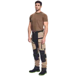 Kalhoty pracovní do pasu KEILOR C 0302038382046 béžová-černá vel. 46