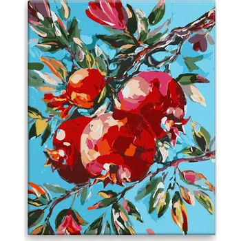 Malování podle čísel - Jarní rozkvět - 40x50 cm, bez dřevěného rámu - CZ výroba