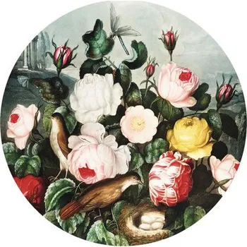 Fototapeta Fototapeta vliesová Květiny a ptáček 95 cm