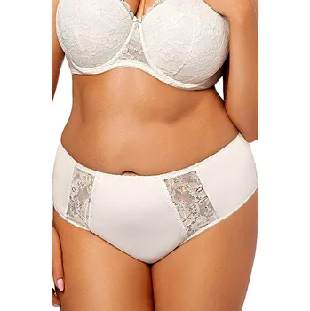 Kalhotky Dámské kalhotky K 484 Peony ecru - GORSENIA krémová XXL