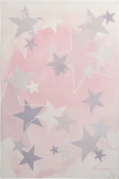 Koberec Obsession Stars 410 růžový 120 x 170 cm