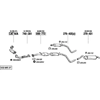 Katalyzátor katalyzátor výroba AS/BM Bosal 99-773A