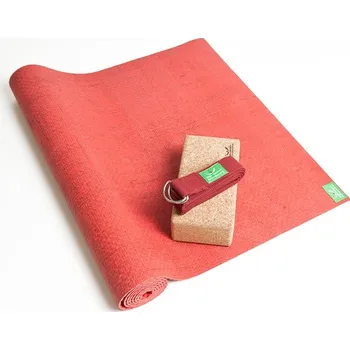 Sada na jógu - jutová podložka, opasek, cihlička