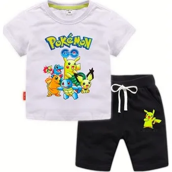 Dvoudílná souprava kraťasy + triko, Pokémon Barva: Bílá, Velikost: 100 / 2-3Y