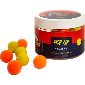Boilies Boilies Method Feeder Fans Pop-Up Fluo 15mm Ananas