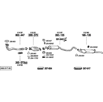Katalyzátor katalyzátor výroba AS/BM Bosal 99-579A