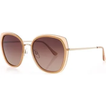 Sluneční brýle HIS 14105 béžová lesk zlatá, čočka růžová gradál polarizovaná 3