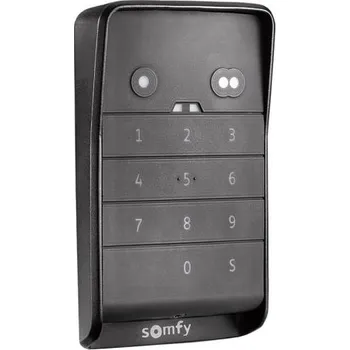 Pohon brány Somfy KeyPad 2 io - bezdrátová kódová klávesnice pro ovládání pohonu brány a vrat, 868 MHz 2-kanálová