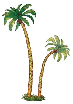 Party dekorace Bukáček Dekorace palmy 2 ks