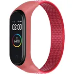 Mi Band 3/4/5/6/7 nylonový náramek Barva: Červená růžová, Typ: 28