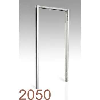 Zárubeň 2050 mm - Skrytá zárubeň AKTIVE 40/00 Průchozí výška: 2 100 mm, Povrch: Hliník - ELOX, Orientace otevírání: Pravá, Typ příčky: ZEĎ