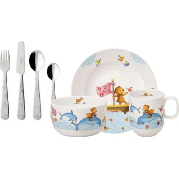 Sada nádobí Sada 7 kusů HAPPY AS A BEAR, modrá, Villeroy & Boch ▪ Kč 1670 ️ - Luxurytable.cz Villeroy & Boch