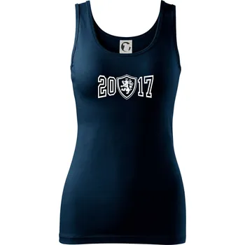 Dámské tričko Narozeninový motiv - znak - 2017 - Dámské tílko - XS ( Námořní modrá (velmi tmavá - téměř černá) )