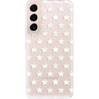 Pouzdro na mobilní telefon Odolné silikonové pouzdro iSaprio - Stars Pattern - white - Samsung Galaxy S22+ 5G
