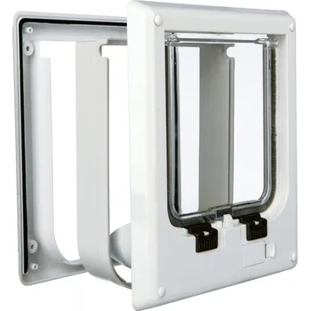 Dvířka pro psa Trixie Elektromagnetická průchozí dvířka 21,1 x 24,4 cm bílá