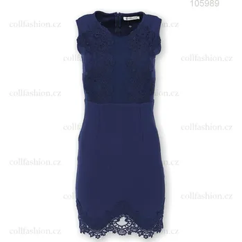Dámské šaty Emamoda 2578 šaty barva: modrá tm, velikost: S