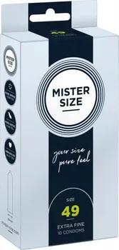 Kondom Mister Size Kondomy s normální šířkou 49 mm 10 ks