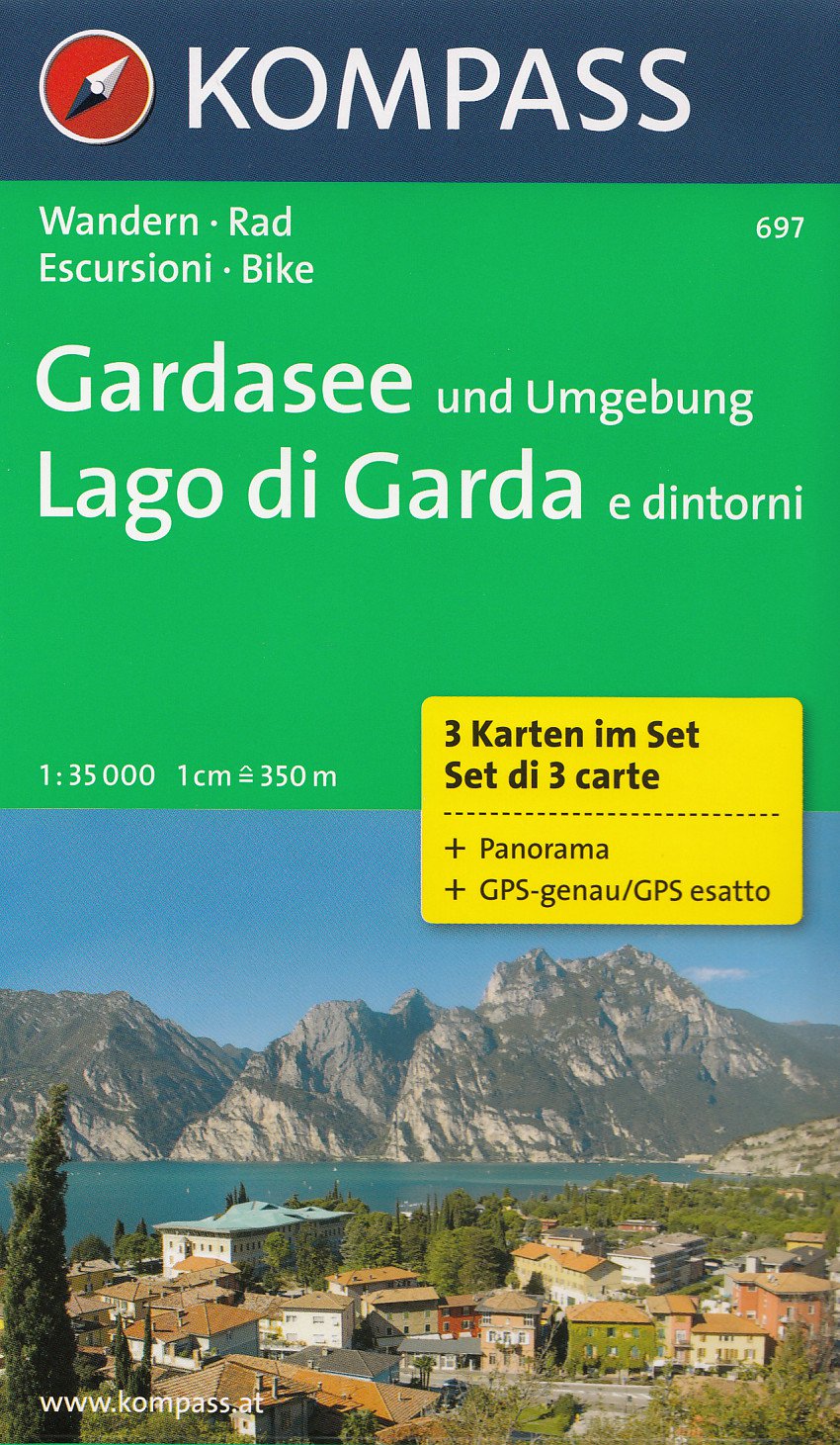 Gardasee Lago Di Garda Nakladatelstv Kompass Karten De En It Mapy V